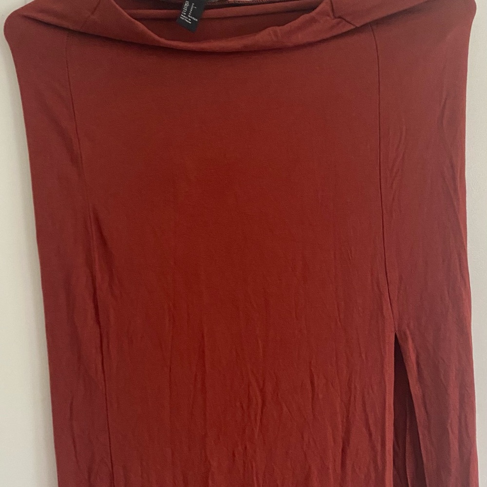 Forever Red Slit Skirt